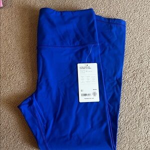 NWT Athleta Ultra High Rise Elation 7/8 Legging Size Medium Bright Blue